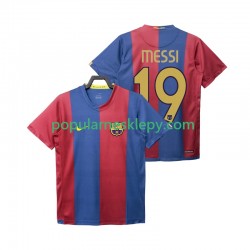 Koszulka Krótka Męska FC Barcelona Pierwszy strój Lionel Messi 19 Retro 2006 2007