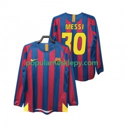 Koszulka Długi Męska FC Barcelona Pierwszy strój Lionel Messi 30 Retro 2005 2006