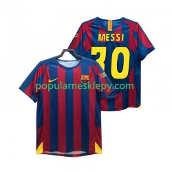 Koszulka Krótka Męska FC Barcelona Pierwszy strój Lionel Messi 30 Retro Champions League 2005 2006