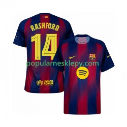 Koszulka Krótka Męska FC Barcelona Pierwszy strój Marcus Rashford 14 Champions League 2025-2026