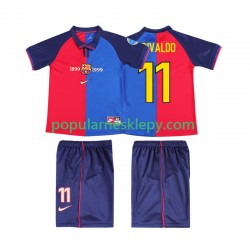 Koszulka Krótka dla Dzieci FC Barcelona Pierwszy strój RIVALDO 11 Retro 1999 2000
