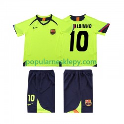 Koszulka Krótka dla Dzieci FC Barcelona Drugi strój RONALDINHO 10 Retro 2005 2006