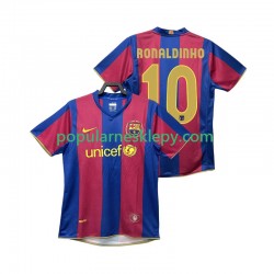 Koszulka Krótka Męska FC Barcelona Pierwszy strój RONALDINHO 10 Retro 2007 2008