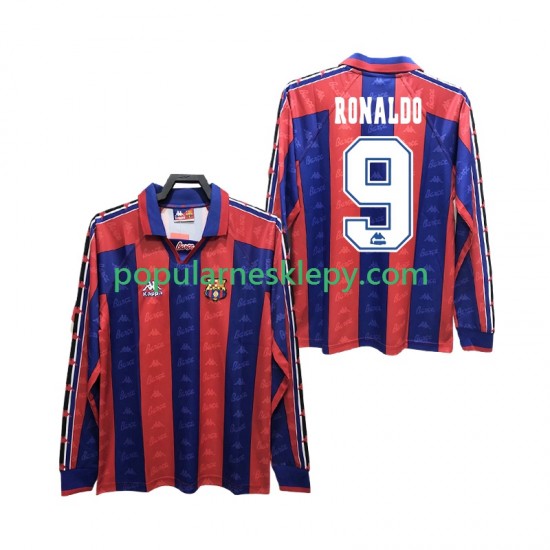 Koszulka Długi Męska FC Barcelona Pierwszy strój RONALDO 9 Retro 1996 1997