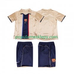 Koszulka Krótka dla Dzieci FC Barcelona Drugi strój Retro 2001 2002