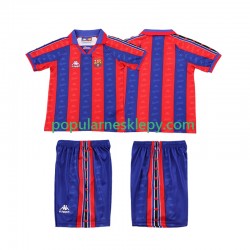 Koszulka Krótka dla Dzieci FC Barcelona Pierwszy strój Retro 1996 1997