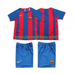 Koszulka Krótka dla Dzieci FC Barcelona Pierwszy strój Retro 2004 2005