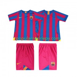 Koszulka Krótka dla Dzieci FC Barcelona Pierwszy strój Retro 2005 2006