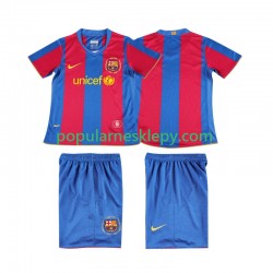 Koszulka Krótka dla Dzieci FC Barcelona Pierwszy strój Retro 2007 2008