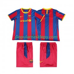 Koszulka Krótka dla Dzieci FC Barcelona Pierwszy strój Retro 2010 2011