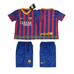 Koszulka Krótka dla Dzieci FC Barcelona Pierwszy strój Retro 2013 2014