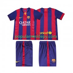 Koszulka Krótka dla Dzieci FC Barcelona Pierwszy strój Retro 2014 2015