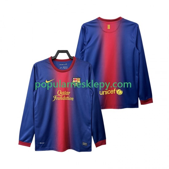 Koszulka Długi Męska FC Barcelona Pierwszy strój Retro 2012 2013