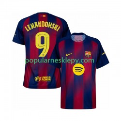 Koszulka Krótka Męska FC Barcelona Pierwszy strój Robert Lewandowski 9 Champions League 2025-2026