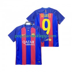 Koszulka Krótka Męska FC Barcelona Pierwszy strój SUAREZ 9 Retro 2016 2017