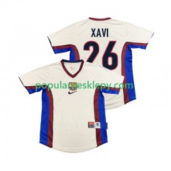 Koszulka Krótka Męska FC Barcelona Drugi strój XAVI 26 Retro 1998 1999