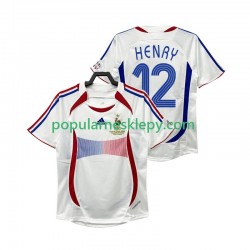 Koszulka Krótka Męska Reprezentacji Francji Drugi strój Henry 12 Retro 2006
