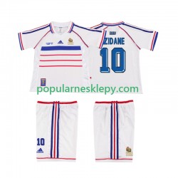 Koszulka Krótka dla Dzieci Reprezentacji Francji Drugi strój ZIDANE 10 Retro 1998
