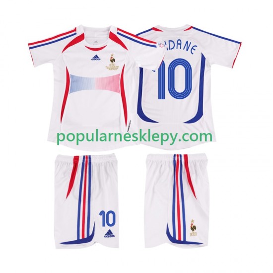 Koszulka Krótka dla Dzieci Reprezentacji Francji Drugi strój ZIDANE 10 Retro 2006 Koszulka Krótka dla Dzieci Reprezentacji Francji Drugi strój ZIDANE 10 Retro 2006