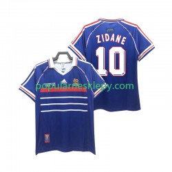 Koszulka Krótka Męska Reprezentacji Francji Pierwszy strój ZIDANE 10 Retro 1998