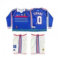 Koszulka Długi dla Dzieci Reprezentacji Francji Pierwszy strój ZINANE 10 Retro 1998