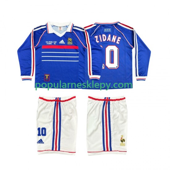 Koszulka Długi dla Dzieci Reprezentacji Francji Pierwszy strój ZINANE 10 Retro 1998 Koszulka Długi dla Dzieci Reprezentacji Francji Pierwszy strój ZINANE 10 Retro 1998