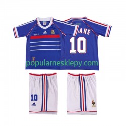 Koszulka Krótka dla Dzieci Reprezentacji Francji Pierwszy strój ZINANE 10 Retro 1998
