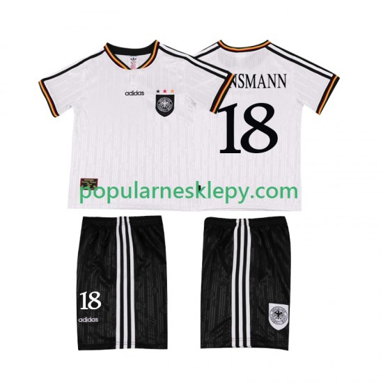 Koszulka Krótka dla Dzieci Reprezentacji Niemiec Pierwszy strój KLINSMANN 18 Retro 1996 Koszulka Krótka dla Dzieci Reprezentacji Niemiec Pierwszy strój KLINSMANN 18 Retro 1996