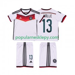 Koszulka Krótka dla Dzieci Reprezentacji Niemiec Pierwszy strój MULLER 13 Retro 2014