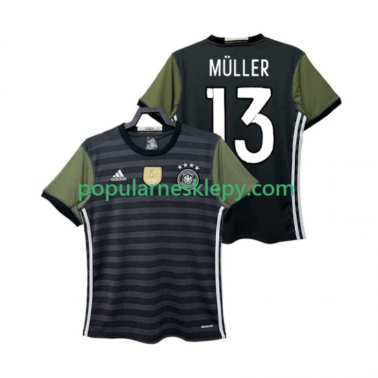Koszulka Krótka Męska Reprezentacji Niemiec Drugi strój MULLER 13 Retro 2016