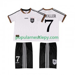 Koszulka Krótka dla Dzieci Reprezentacji Niemiec Pierwszy strój Moller 7 Retro 1996