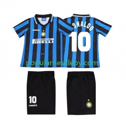 Koszulka Krótka dla Dzieci Inter Mediolan Pierwszy strój Ronaldo 10 Retro 1997 1998