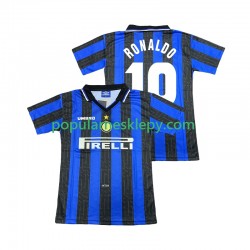 Koszulka Krótka Męska Inter Mediolan Pierwszy strój Ronaldo 10 Retro 1997 1998