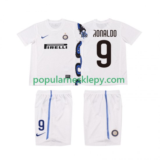 Koszulka Krótka dla Dzieci Inter Mediolan Drugi strój Ronaldo 9 Retro 2010 2011