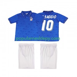 Koszulka Krótka dla Dzieci Reprezentacji Włoch Pierwszy strój Roberto Baggio 10 Retro 1994