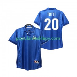 Koszulka Krótka Męska Reprezentacji Włoch Pierwszy strój Totti 20 Retro 1998