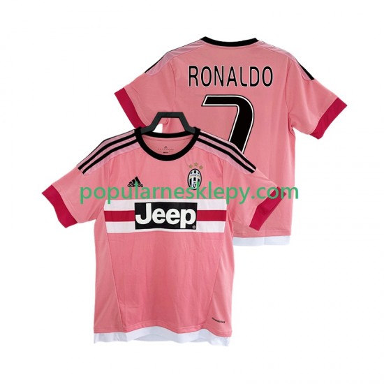 Koszulka Krótka Męska Juventus Drugi strój Cristiano Ronaldo 7 Retro 2016 2017