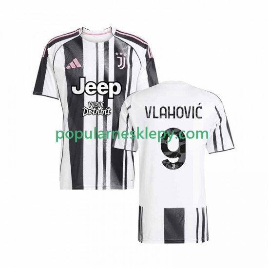 Koszulka Krótka Męska Juventus Pierwszy strój Vlahovic 9 2025-2026