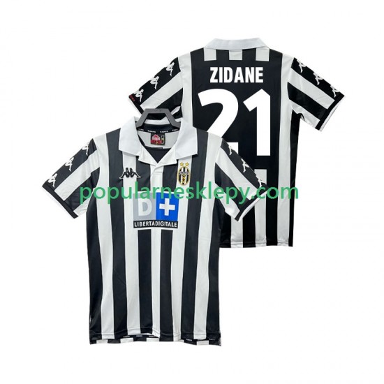 Koszulka Krótka Męska Juventus Pierwszy strój ZIDANE 21 Retro 1999 2000