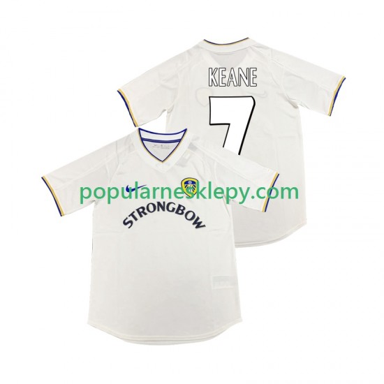 Koszulka Krótka Męska Leeds United Pierwszy strój KEANE 7 Retro 2000 2001
