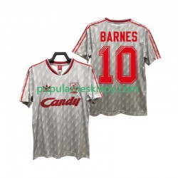 Koszulka Krótka Męska Liverpool Drugi strój BARNES 10 Retro 1989 1991