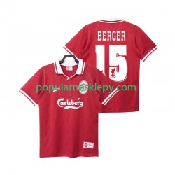 Koszulka Krótka Męska Liverpool Pierwszy strój BERGER 15 Retro 1996 1998