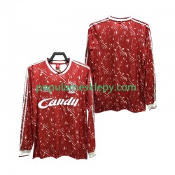 Koszulka Długi Męska Liverpool Pierwszy strój Retro 1989 1991