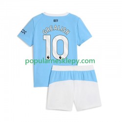 Koszulka Krótka dla Dzieci Manchester City Pierwszy strój Jack Grealish 10 2025-2026