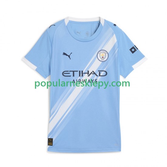 Koszulka Krótka Damska Manchester City Pierwszy strój 2025-2026
