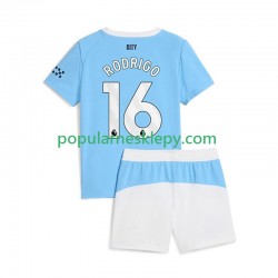 Koszulka Krótka dla Dzieci Manchester City Pierwszy strój Rodrigo Hernandez 16 2025-2026