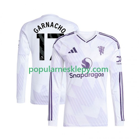 Koszulka Długi Męska Manchester United Drugi strój Alejandro Garnacho 17 2025-2026 Koszulka Długi Męska Manchester United Drugi strój Alejandro Garnacho 17 2025-2026