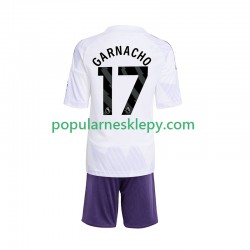 Koszulka Krótka dla Dzieci Manchester United Drugi strój Alejandro Garnacho 17 2025-2026