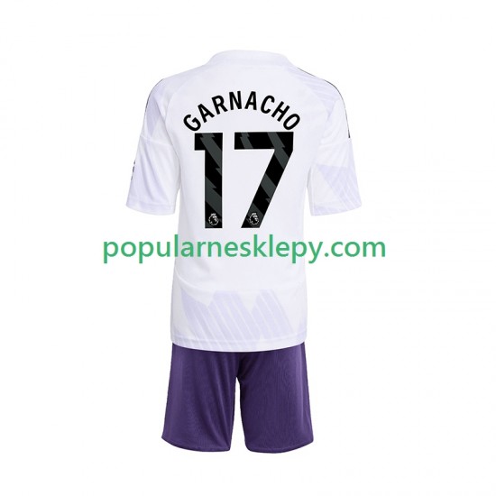 Koszulka Krótka dla Dzieci Manchester United Drugi strój Alejandro Garnacho 17 2025-2026