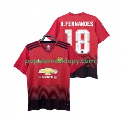 Koszulka Krótka Męska Manchester United Pierwszy strój B.FERNANDES 18 Retro 2018 2019